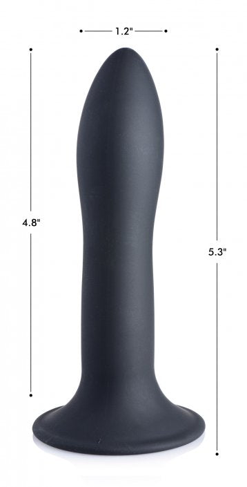 Squeezable Slender Dildo-Black