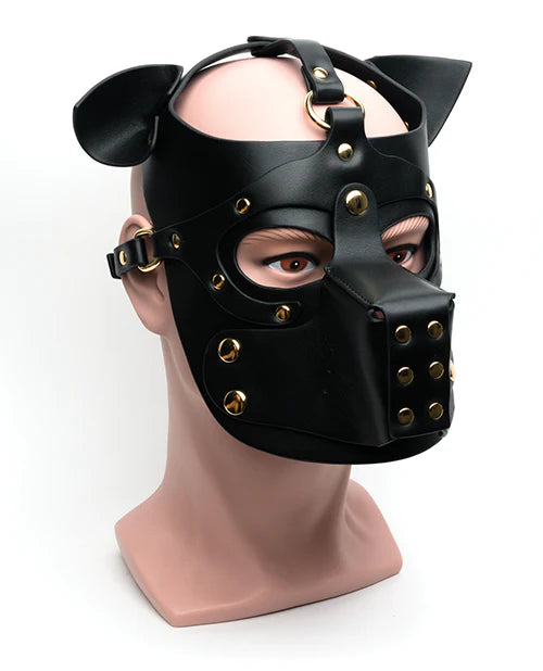 665 Bondage Pup Hood- Black