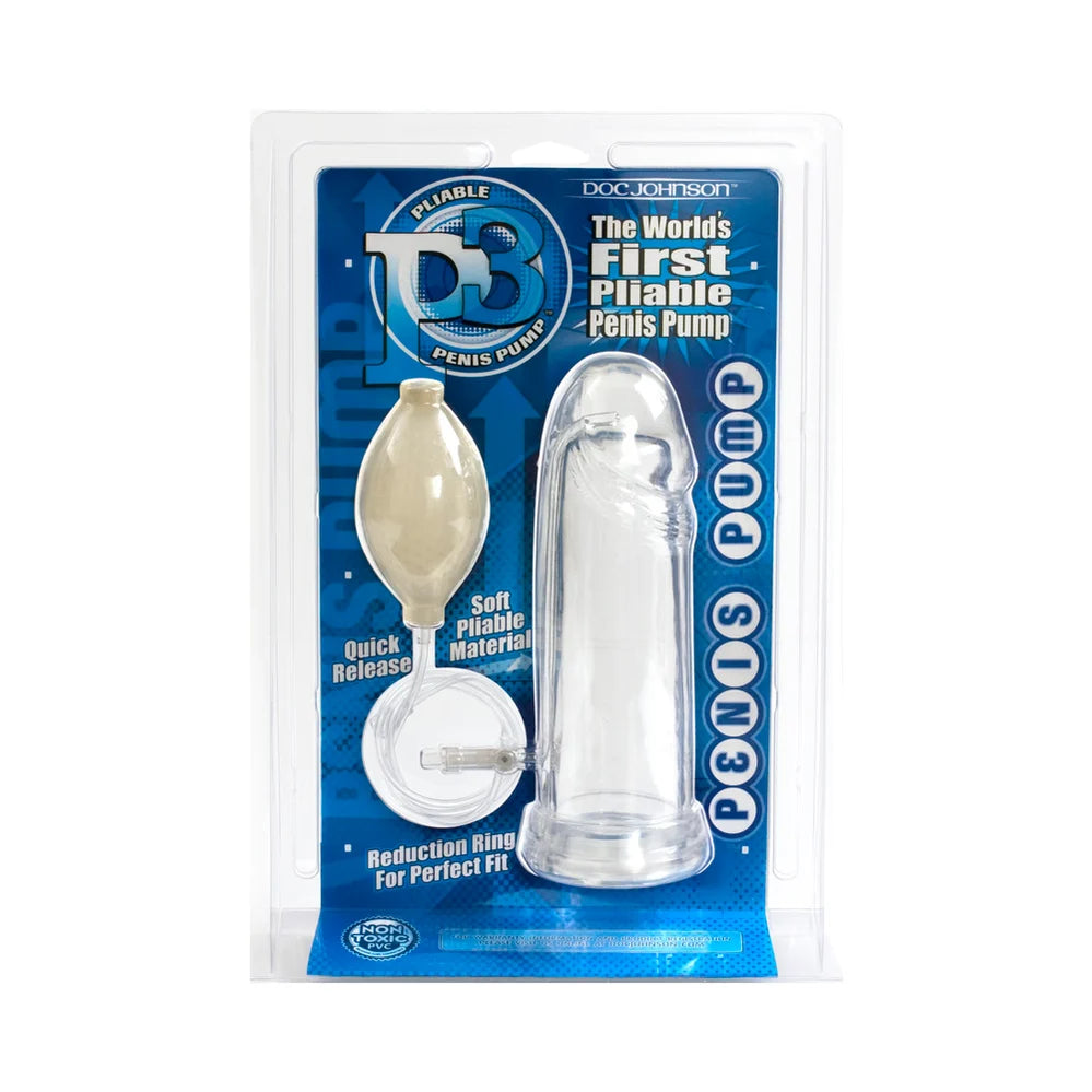 Doc Johnson P3 Penis Pump (Clear) In Stock Aug 27th