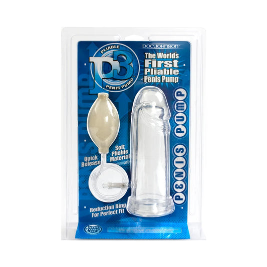 Doc Johnson P3 Penis Pump (Clear) In Stock Aug 27th