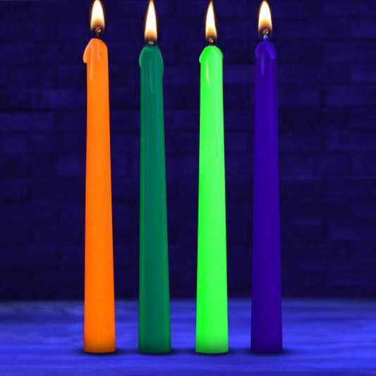 Glow Wax UV Blacklight Reactive Candles (Choose Candle)
