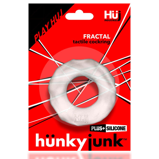Hunky Junk Fractal Cockring - Clear Ice
