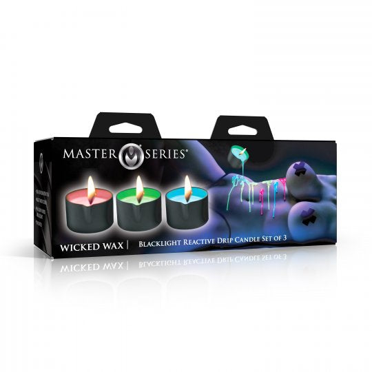 Glow Wax UV Blacklight Reactive Candles (Choose Candle)