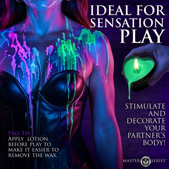 Glow Wax UV Blacklight Reactive Candles (Choose Candle)