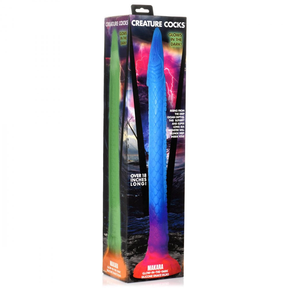 Creature Cocks Makara Glow-in-the Dark Silicone Snake Dildo