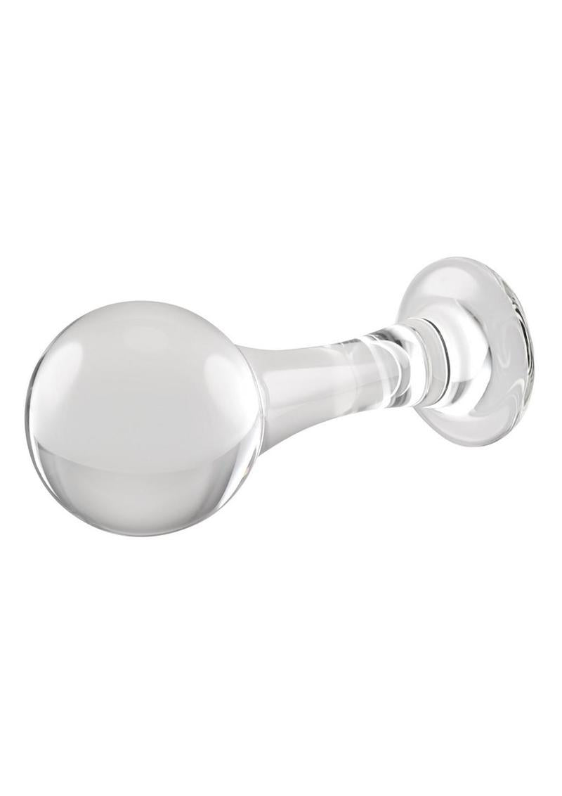 Gender X The Baller Glass Anal Plug- Clear