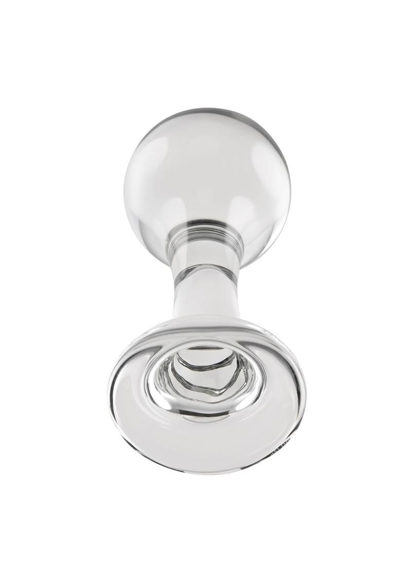 Gender X The Baller Glass Anal Plug- Clear