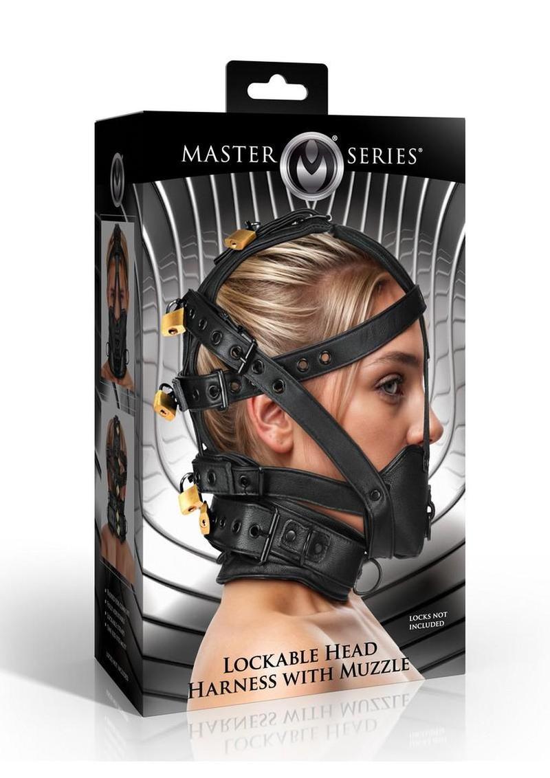 Master Series Lockable Head Harness with Muzzle (In Stock Aug 26th)