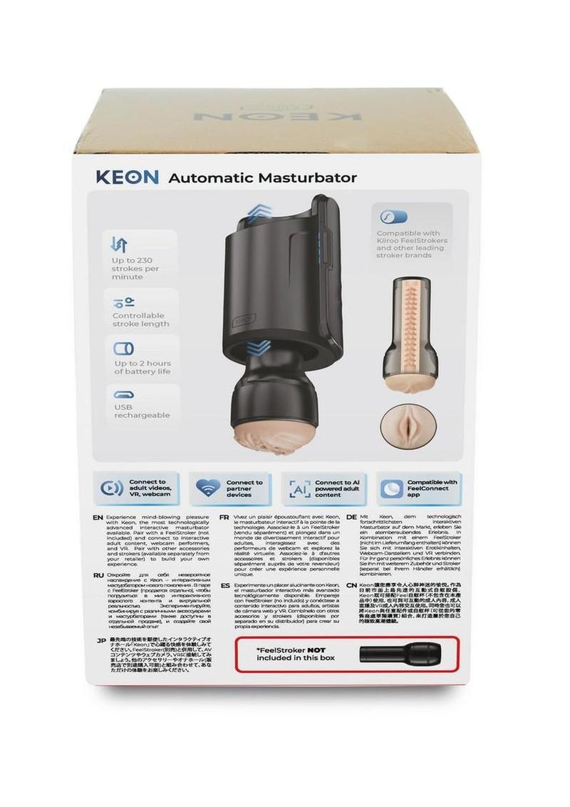 Kiiroo Keon Automatic Rechargeable Interactive WiFi Masturbator (In Stock Sept 1st)