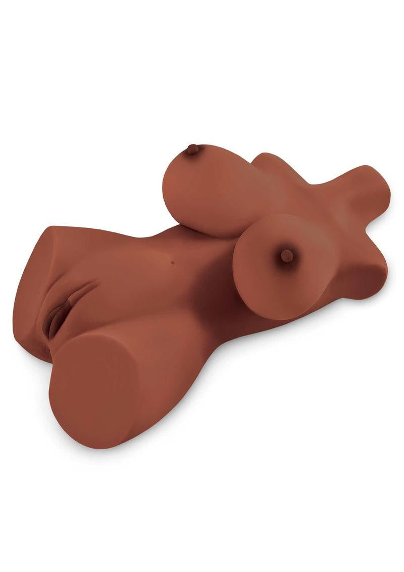 PDX Plus Perfect 10 Torso Realistic Body Masturbator- Chocolate