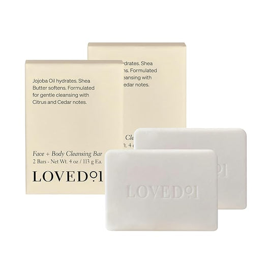 John Legend Loved01 Face and Body Cleansing Bar (2) 4oz Bars