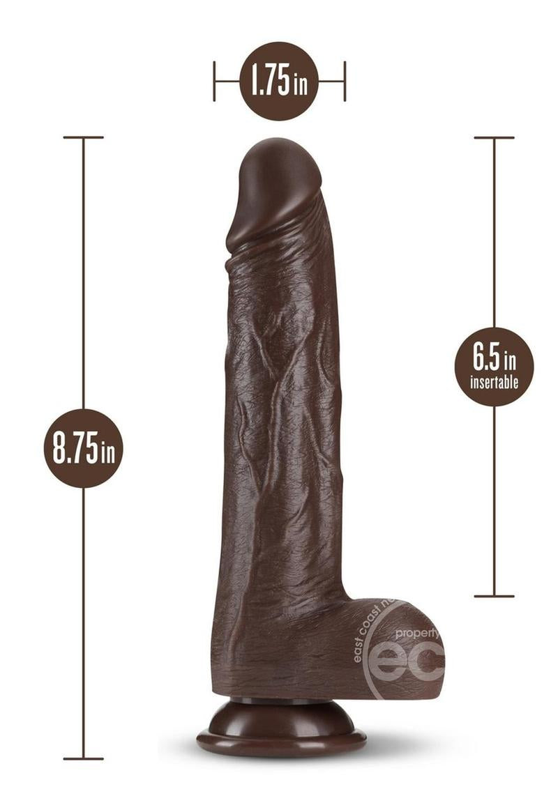 Dr. Skin Platinum Silicone Rechargeable Thrusting Dildo with Remote Control 8”