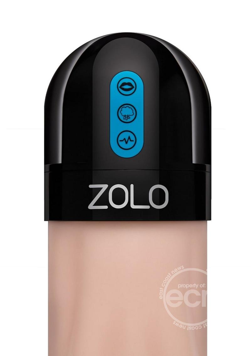 Zolo Gawk Gawk Rechargeable Silicone Vibrating Deep Throat Blowbot Masturbator