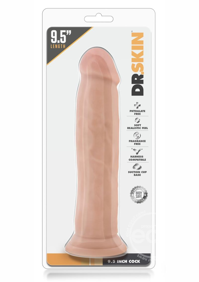 Dr. Skin Silver Collection Dildo 9.5” (Choose Color)