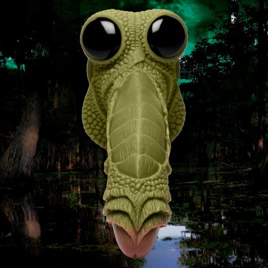 Creature Cocks Swamp Monster Green Scaly Silicone Dildo