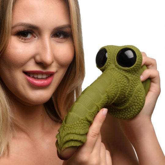 Creature Cocks Swamp Monster Green Scaly Silicone Dildo