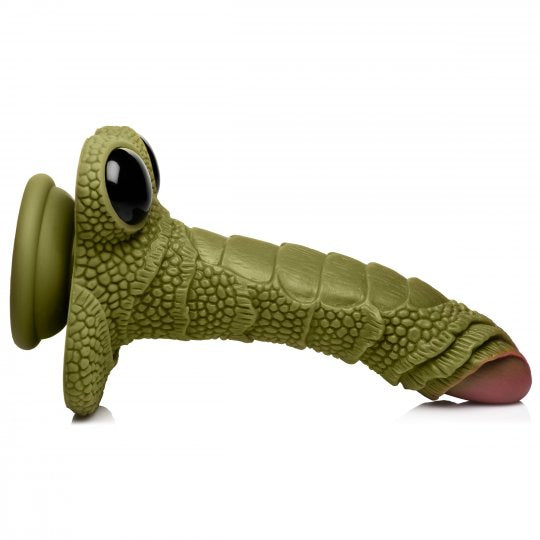 Creature Cocks Swamp Monster Green Scaly Silicone Dildo