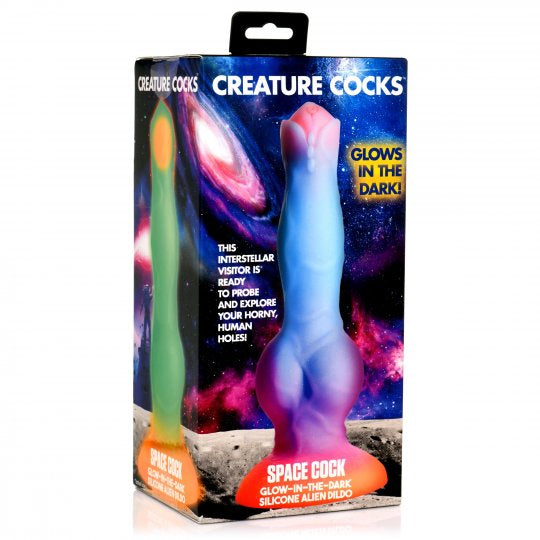 Creature Cocks Space Cock Glow in the Dark Silicone Alien Dildo