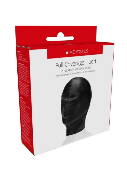 ME YOU US Full Coverage Hood PU Leather Bondage Hood