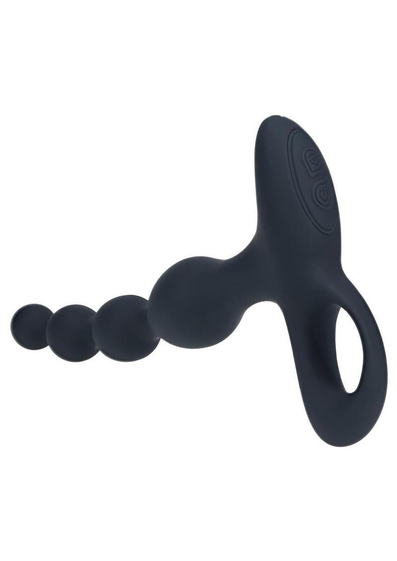 Levels Beaded Vibrating Silicone Rechargeable Anal Plug with Remote (In Stock Sept 21st)