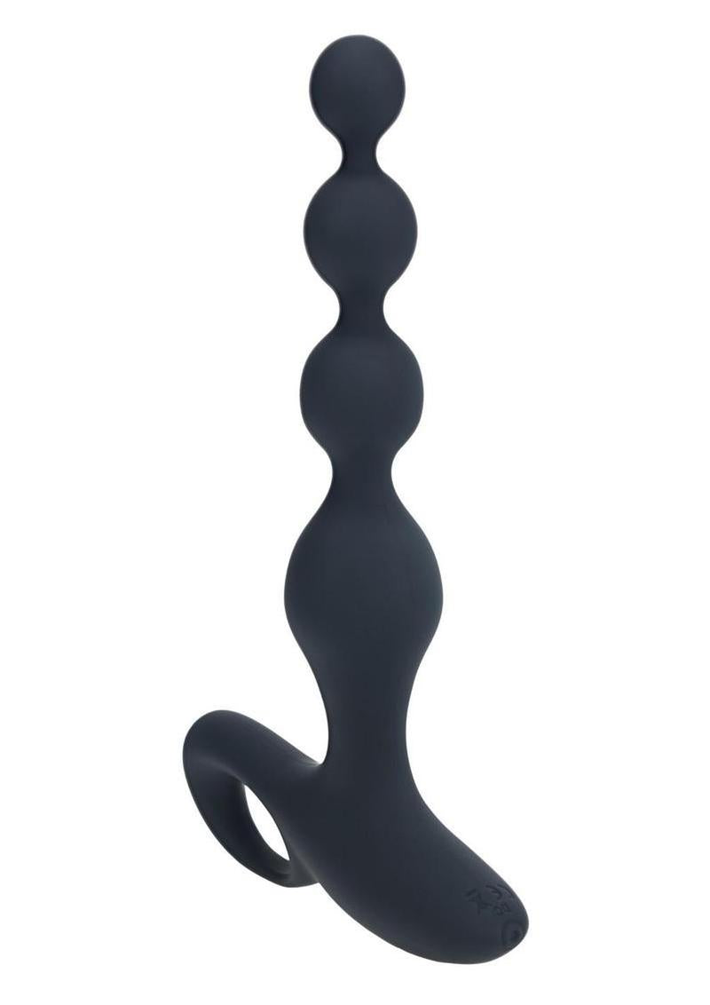 Levels Beaded Vibrating Silicone Rechargeable Anal Plug with Remote (In Stock Sept 21st)