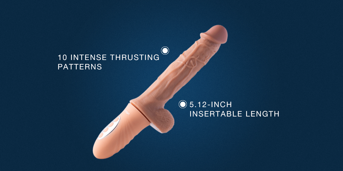 Honey Play Box Cannon 10” Thrusting Dildo