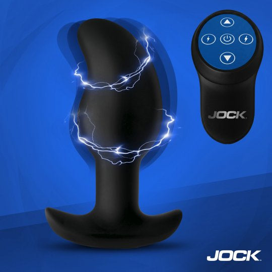 Jock Volt E-Stim Curved Prostate Plug (In Stock Sept 23rd)