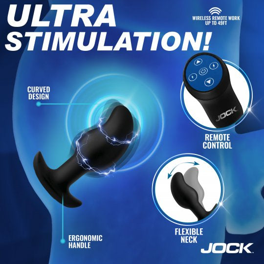 Jock Volt E-Stim Curved Prostate Plug (In Stock Sept 23rd)