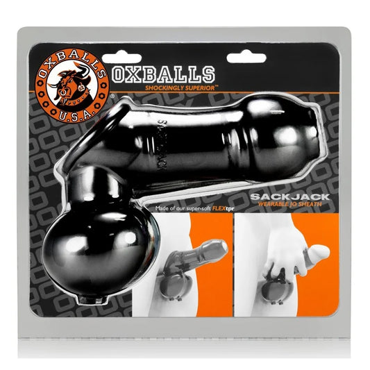OxBalls Sack Jack Wearable Jo Sheath- Black