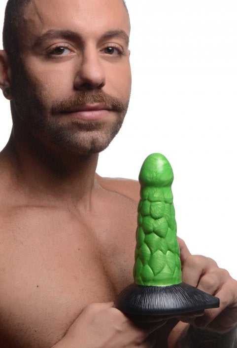 Creature Cocks Radioactive Reptile Thick Scaly Silicone Dildo