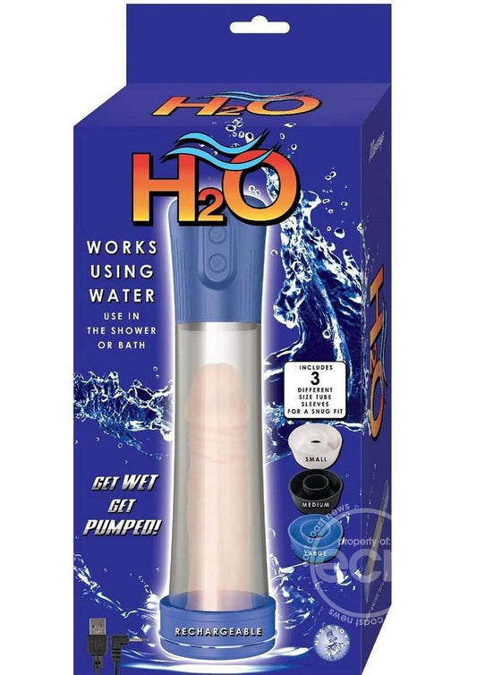 H20 Rechargeable Penis Pump-Blue