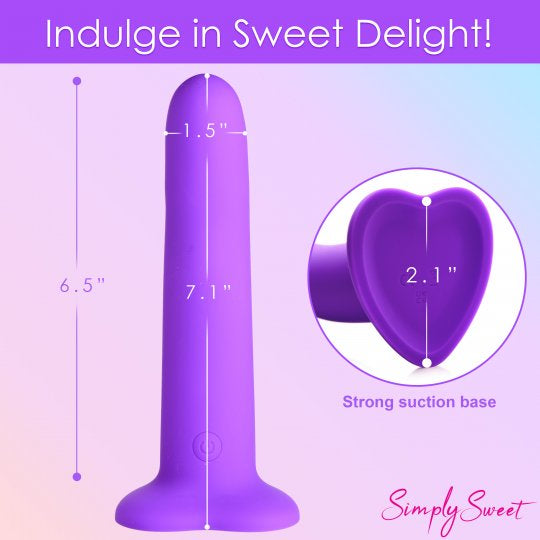 Simply Sweet 21X Vibrating Wavy Silicone Dildo