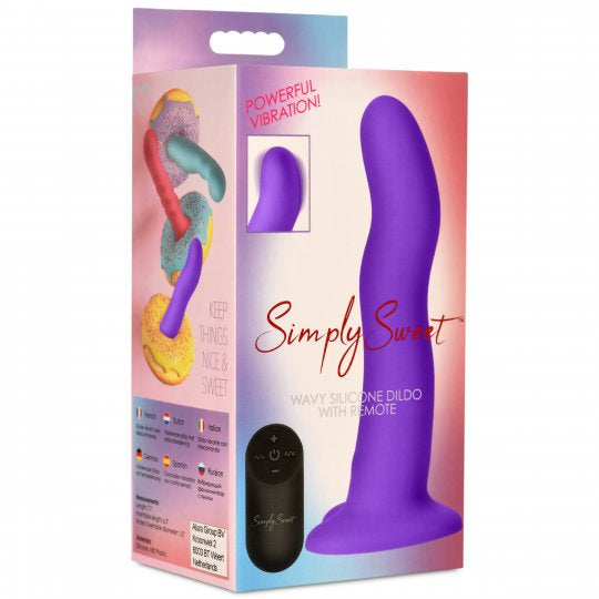 Simply Sweet 21X Vibrating Wavy Silicone Dildo