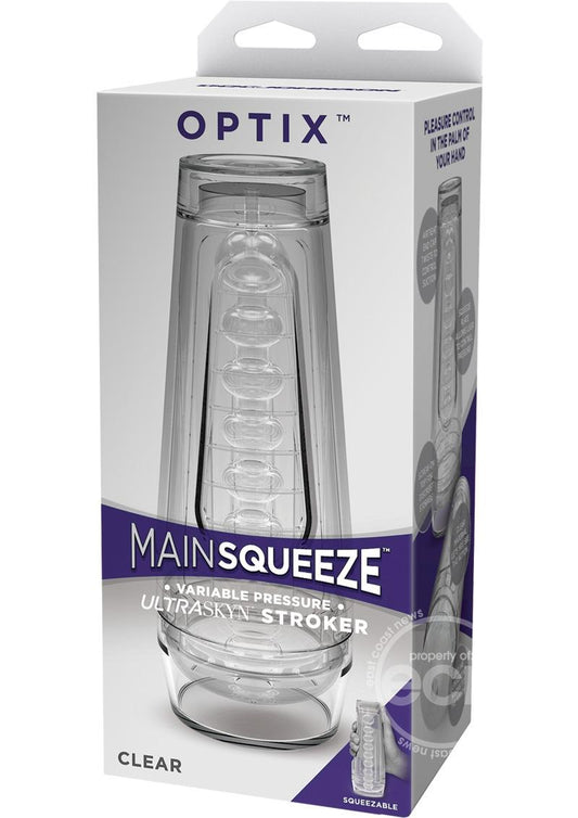 Main Squeeze Optix Ultraskyn Masturbator- Crystal