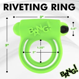 Bang Glow-in-the-Dark Silicone Vibrating Cock Ring