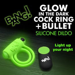 Bang Glow-in-the-Dark Silicone Vibrating Cock Ring