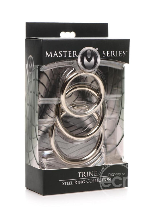 Master Series Trine Steel C-Ring Collection-Silver
