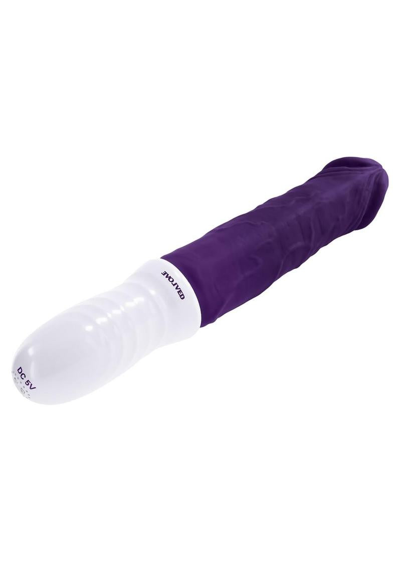 Evolved Silicone Plum Thrust Dildo