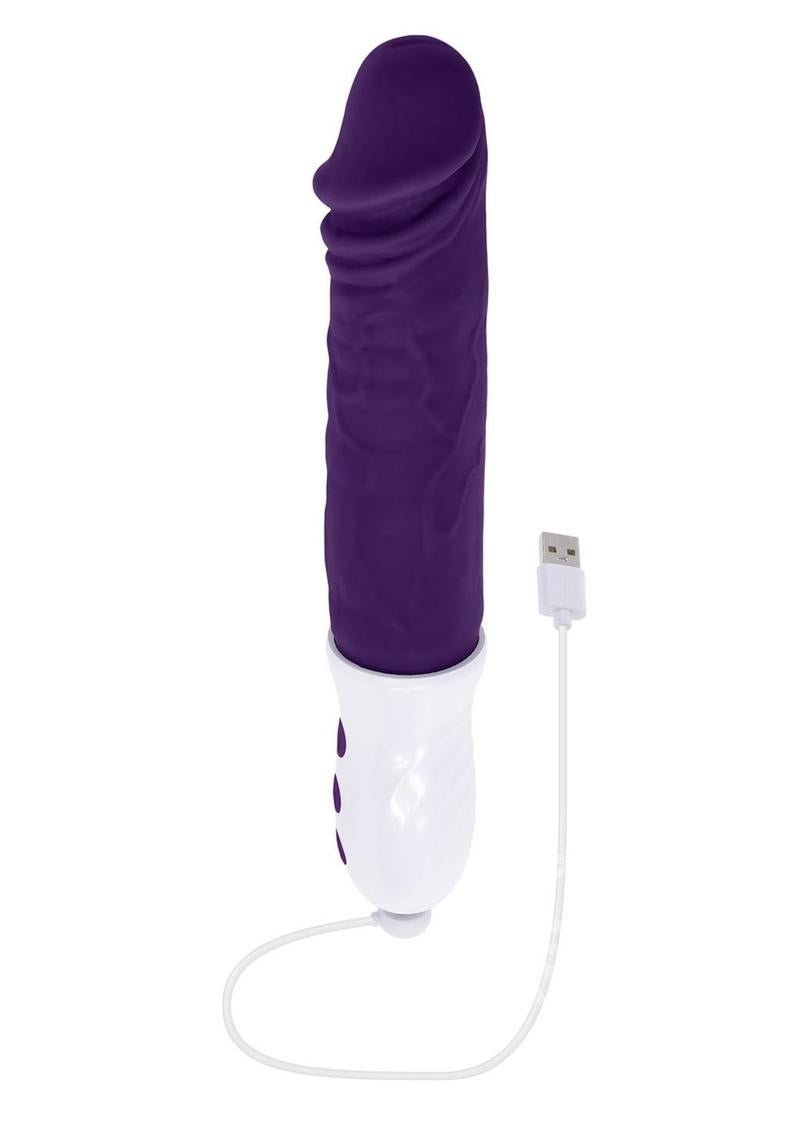 Evolved Silicone Plum Thrust Dildo