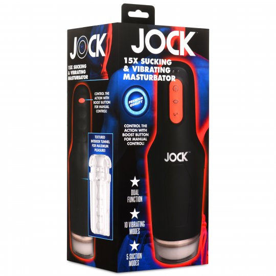 Jock 15X Sucking and Vibrating Masturbator