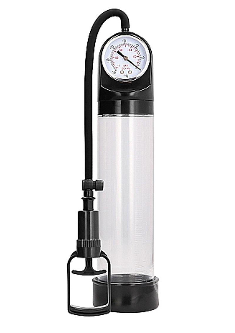 Pumped by Shots Comfort Penis Pump with Advanced PSI Gauge-Clear