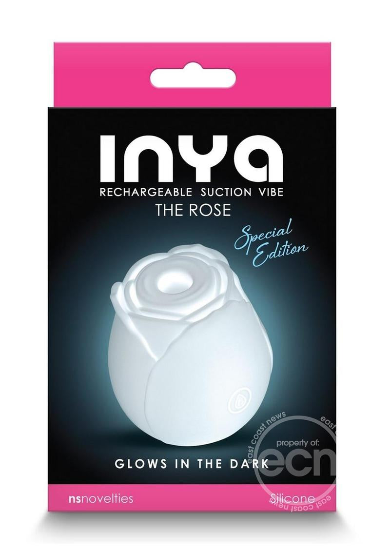 Inya The Rose Silicone Rechargeable Glow in the Dark Clitoral Stimulator