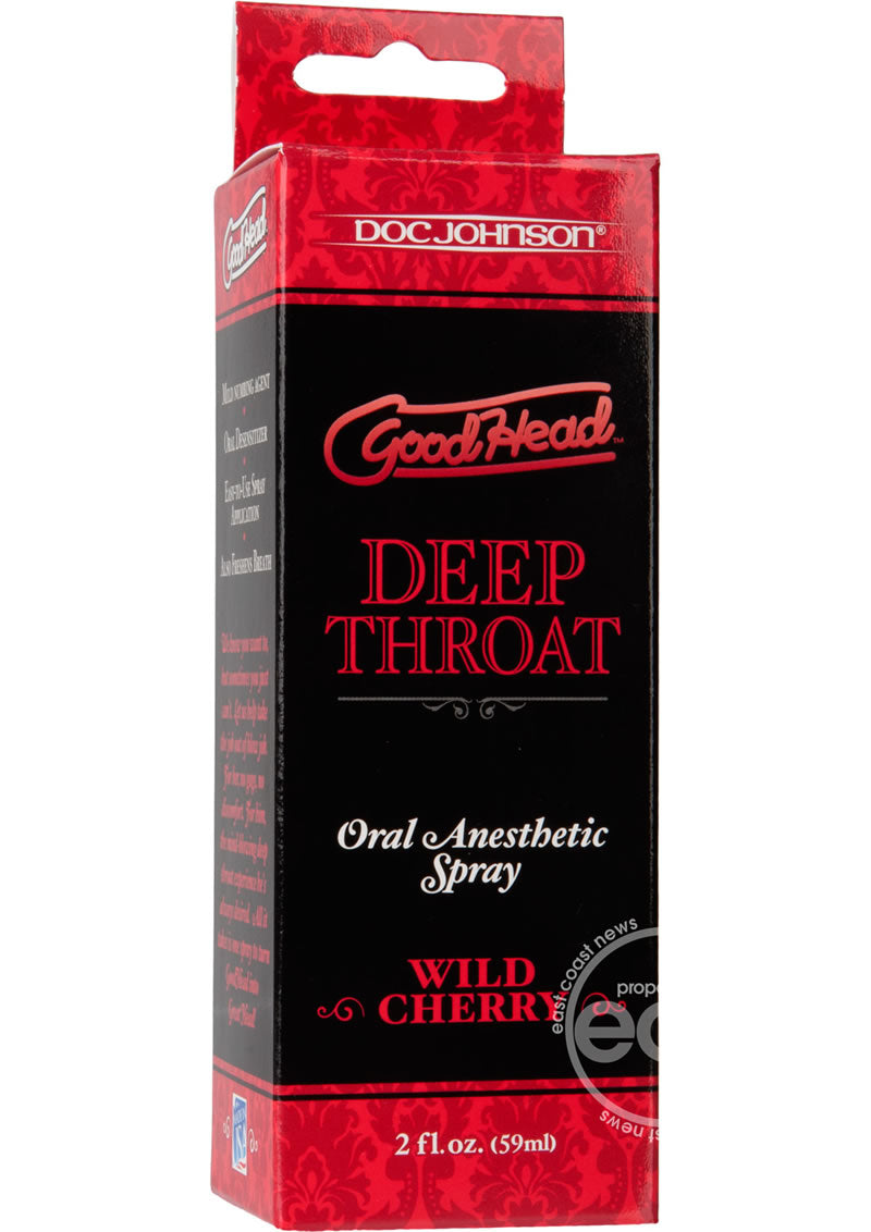 Good Head Deep Throat Oral Anesthetic Spray (Choose Flavor)