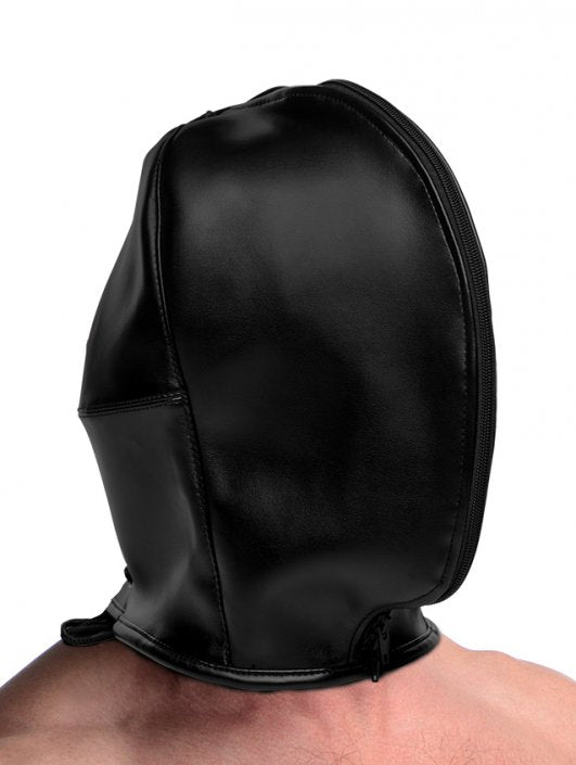 Strict Zip Front Bondage Hood Mask