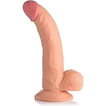 Pop Peckers 7.5” Dildo with Balls- Vanilla