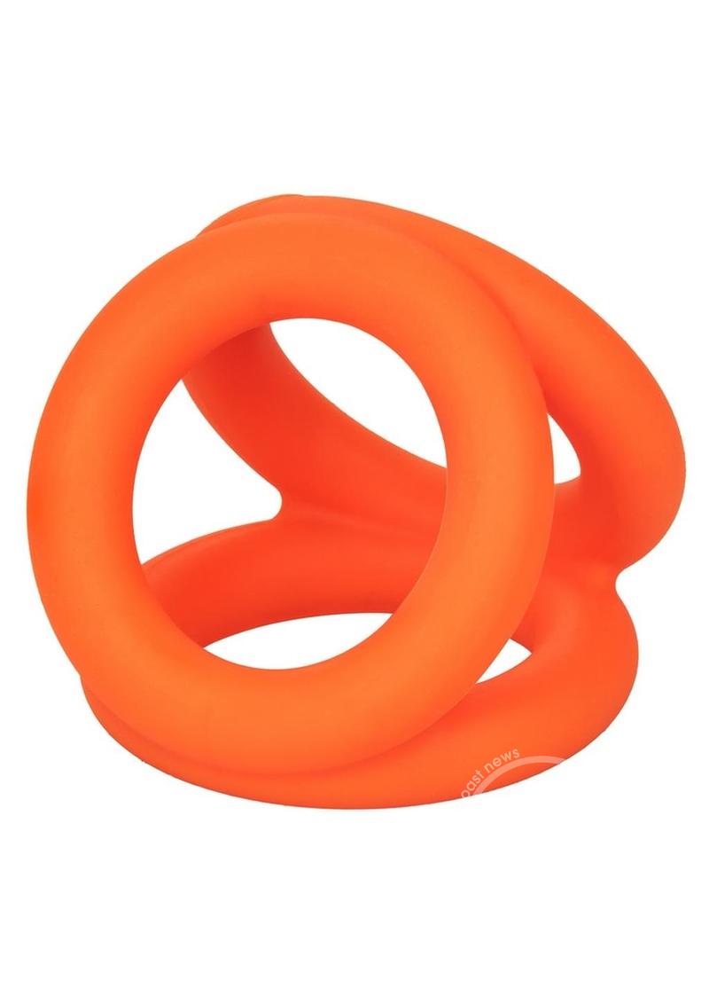 Alpha Liquid Silicone Tri-Ring- Orange