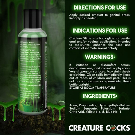 Creature Cocks Creature Slim Water Based Lubricant 4oz (Choose Color)