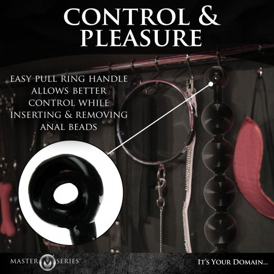 Master Series Black Baller Anal Beads