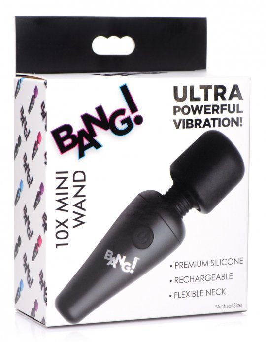 Bang 10X Ultra Powerful Silicone Mini Wand (Choose Color)