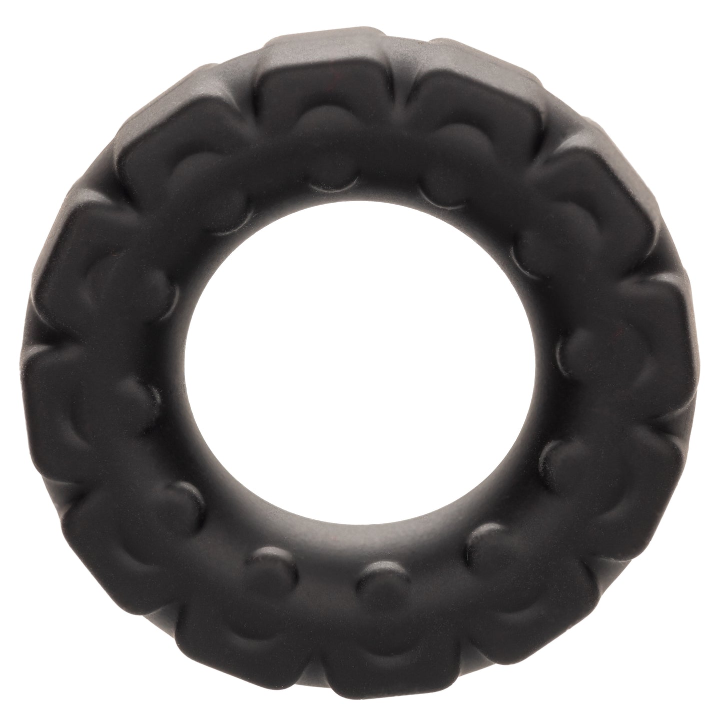 Alpha Liquid Silicone Prolong Tread Ring-Black